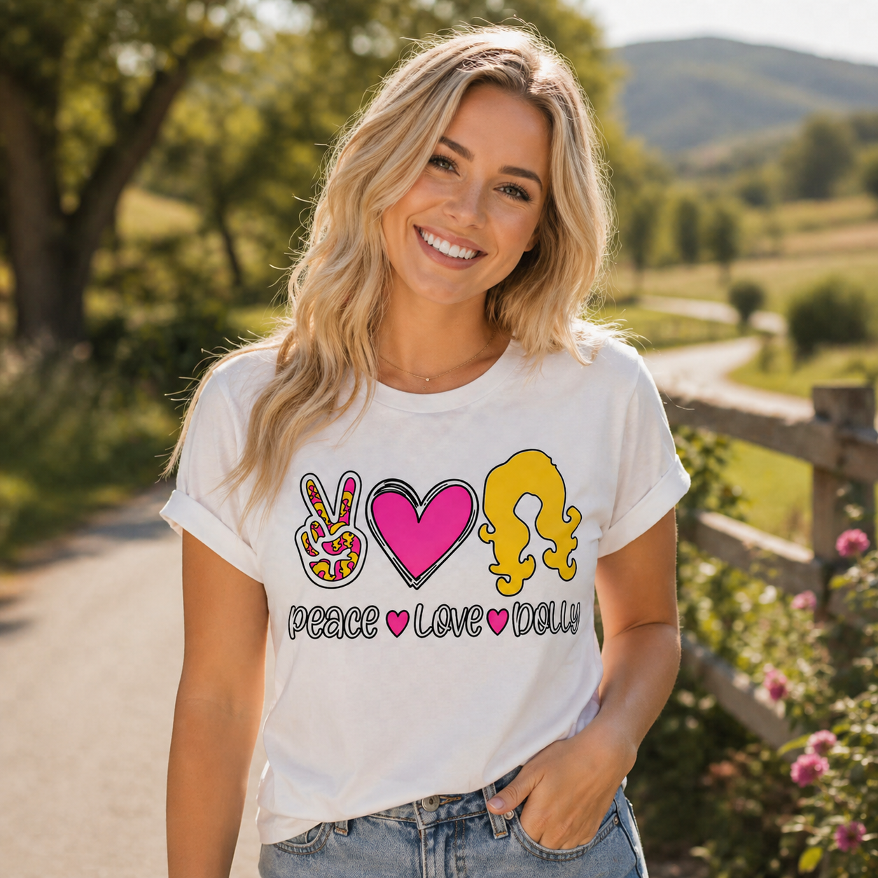 Peace, Love, Dolly T-Shirt