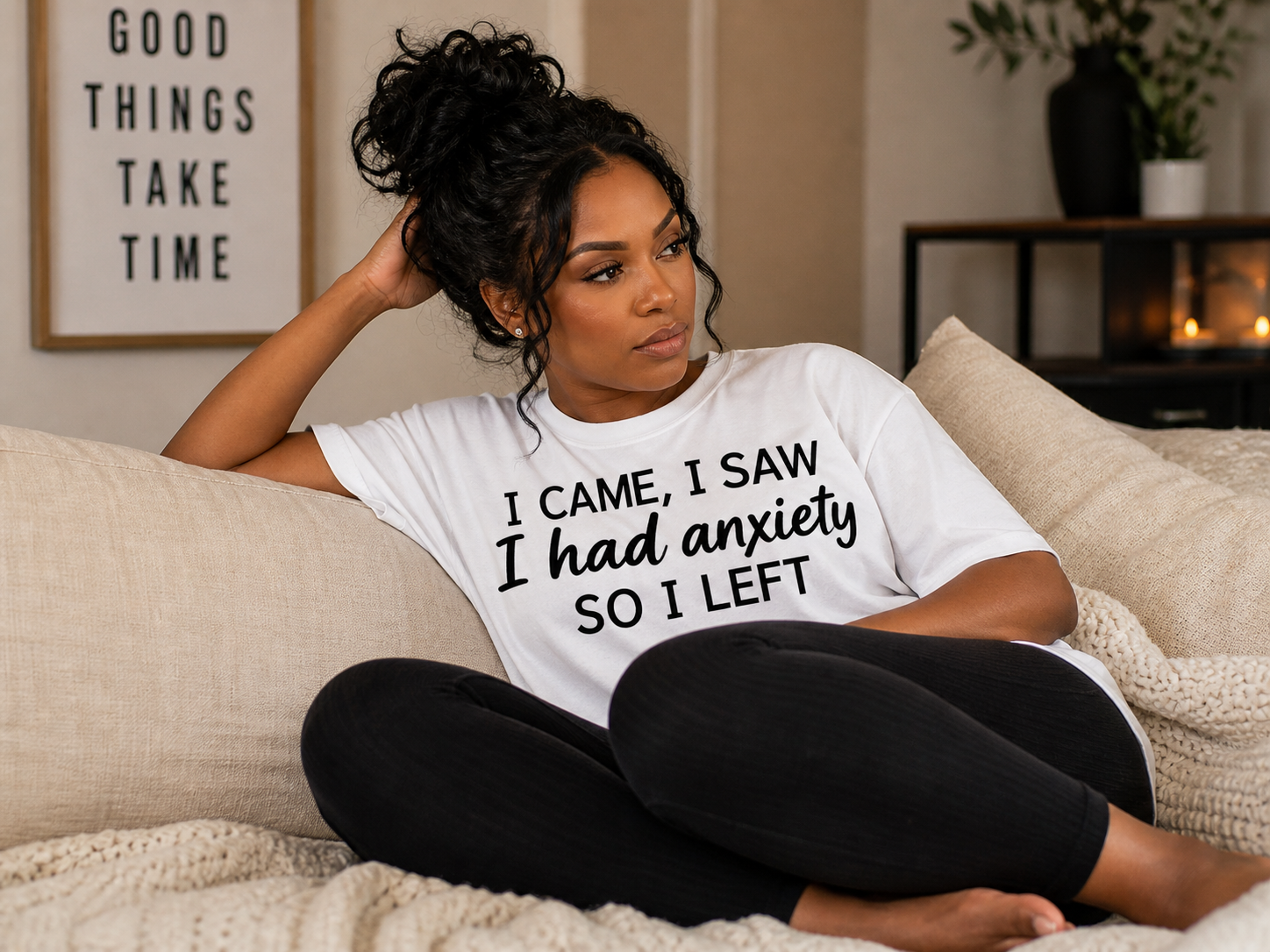 I Came I Saw I Had Anxiety So I Left T-Shirt