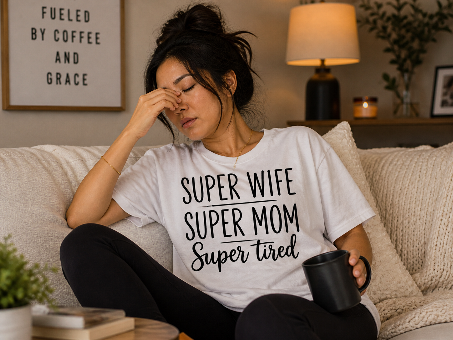 Super Wife Super Mom Super Tired T-Shirt